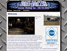 Tablet Screenshot of dee-jacks.com
